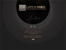 Tablet Screenshot of lotusproje.com